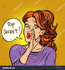 Top Secret Women Gossip Rumor Comic Stock Vector (Royalty Free) 1253320552  | Shutterstock