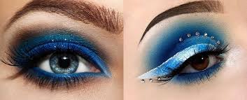 blue eyeshadow makeup looks for women