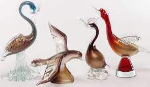 Auction Murano Glass Bird Figurines