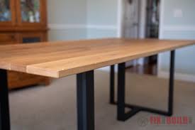 Build A Wood And Metal Dining Table