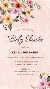 fl baby shower invitation card