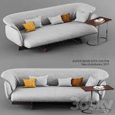 cassina super beam sofa sofa 3d models