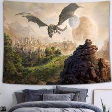 Fantasy Dragon Tapestry Wall Hanging