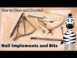 disinfect your nail bits and implements