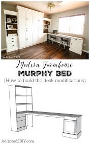 Diy Modern Farmhouse Murphy Bed How