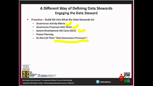 Real World Data Governance A Different Way Of Defining Data Stewards Stewardship