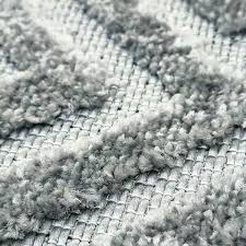 modern silver grey rug with grey tufted