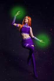 Cosplay Starfire Costume Starfire Outfit Titans Costume - Etsy Denmark