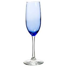 Blue Wine Glass Glass Champagne Flutes