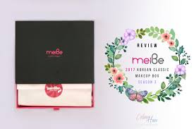 review unboxing meibe korea 2017
