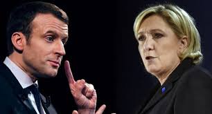 Résultat de recherche d'images pour "Macron et Marine Le Pen"