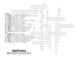 Spanish Direct And Indirect Object Pronoun Puzzle Pack