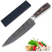 Japanese Damascus Chef Knife Set Premium Kitchen Knives Steel Ergonomic Design For Slicing Sushi Sashimi Cutting Chopping Buy Kitchen Knife Chef