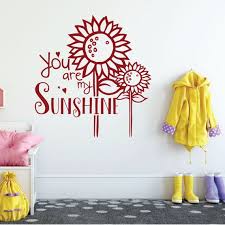 Sunflower Wall Decal You Are My