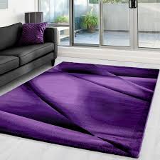 miami wave modern purple rug for
