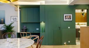 The interior of the headquarters and furniture were painted entirely . Interior Designer Interior Architect In Brussels