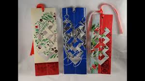 How To Make A Bookmark Out Of A Recycled Christmas Card With Yoyomax12