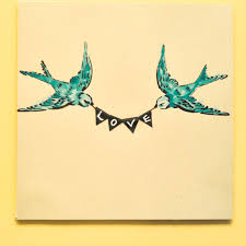 All You Need Is Love Swallow Wall Art