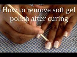 remove excess gel polish after curing