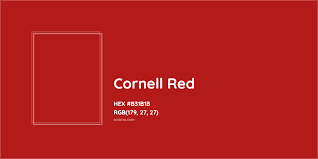 about cornell red color color codes