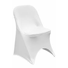 Folding Spandex Chair Cover White At Cv