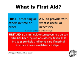 Basic First Aid Philippine Standard