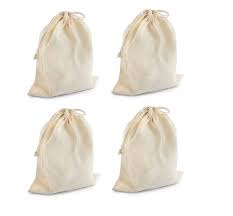 cotton drawstring bags size