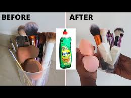 sunlight liquid to clean makeup brushes