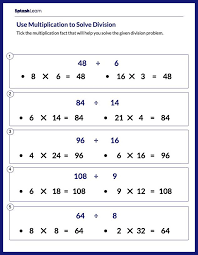 Use Multiplication To Solve Division