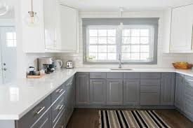 a gray and white ikea kitchen