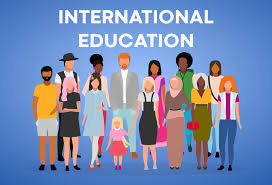 international education poster vector
