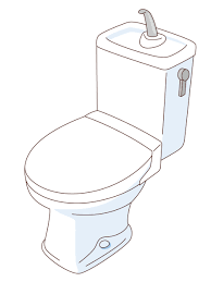 洋式トイレ（その他福祉用具（ポータブルトイレ・介護ベッドなど）/福祉用具）の無料イラスト | 介護アンテナ