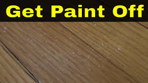 how to remove acrylic paint from wood