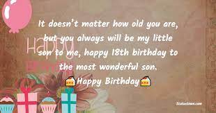 20 best 18th birthday wishes for son