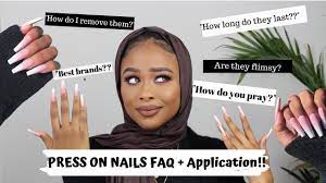 press on nails application