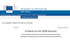 European Open Science Cloud First Draft Report From The