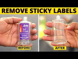 Remove Sticky Labels Glue Residue From