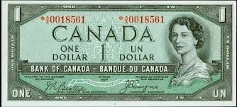 Value Of 1954 Devils Face 1 Bill From The Bank Of Canada