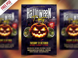 Free Halloween Party Flyer Psd Psdfreebies Com