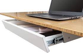Adjustable desk height from 31.5 to 45.7 for a variety of size options, storage space with one closeable compartment and two shelves for books and other media, 4 wheels with double casters for easy mobility from room to room, sturdy. Amazon Com Stand Up Desk Store Add On Office Sliding Under Desk Drawer Storage Organizer For Standing Desks White Office Products