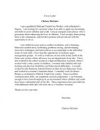 Child Care Cover Letter Cover Letter Samples For Childcare Workers