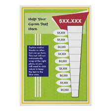 Fun And Colorful Chart Zazzle Com Fundraising Poster