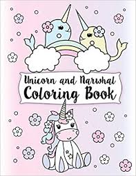 Unicorn And Narwhal Coloring Book Gorgeous And Relaxing