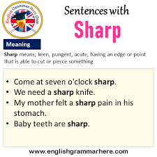 We did not find results for: Sentences With Sharp Sharp In A Sentence And Meaning English Grammar Here