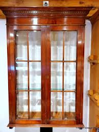 Wood Mahogany Wall Cabinet Bookcase
