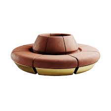 gyvaté round sofa by hommés studio