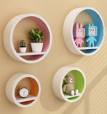 Wood Round Wall Shelves For Home