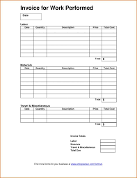 Service Invoice Template Free And Free Independent Contractor