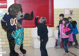 Chicago Bears Mascot High Fives
