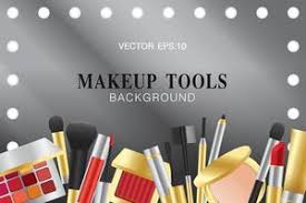 makeup tools vector art icons and